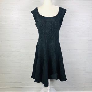 TADASHI SHOJI Fit and Flare Black Dress